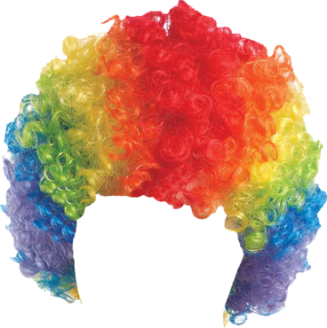 Curly Clown Wig – Rainbow