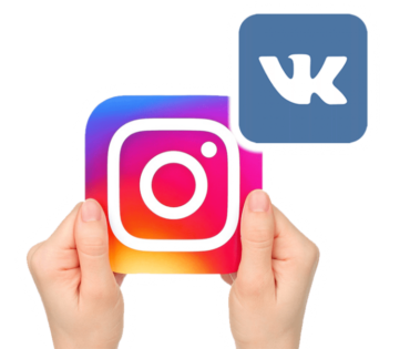 Instagram logo and vk