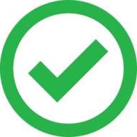 green check mark completed