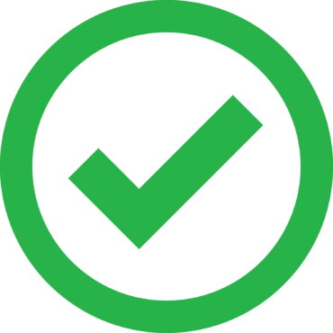 green check mark completed