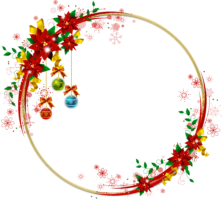 Round frame,Christmas