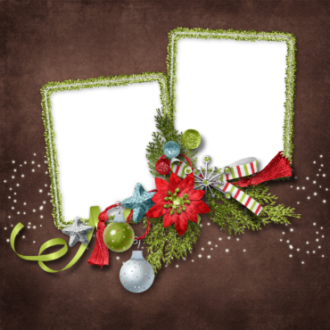 Double photo frame,New Year