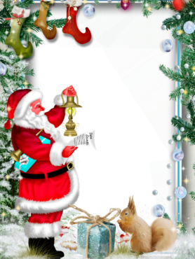Photo Frame with Santa Claus