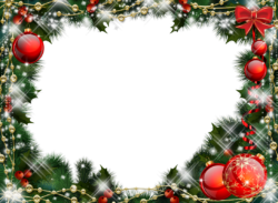 Christmas Frame with Christmas Tree toys