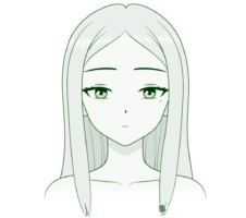 drawing of Beautiful Anime Girl for beginners