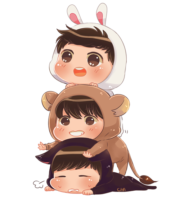 Drawing of the BTS fanart