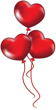 Balloons hearts