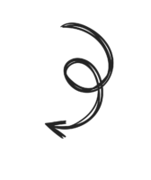 The arrow is twisted