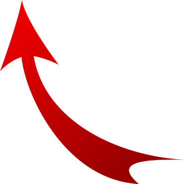 Red up arrow