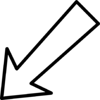 White down arrow