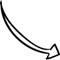 Arrow on transparent background