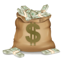 A bag of money