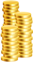 A stack of coins