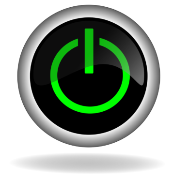 Green on/off button