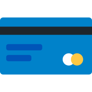 Carat icon, credit card