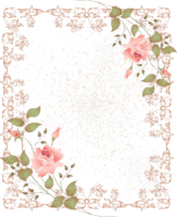 Photo frame with roses
