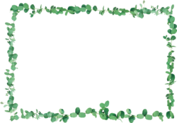 Photo frame, greenery
