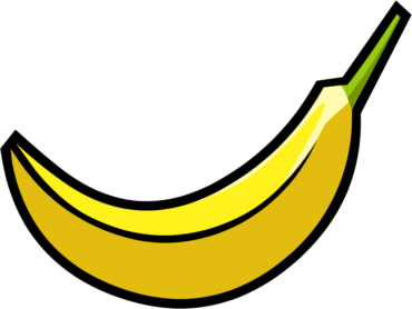 Banana, fruit, drawing
