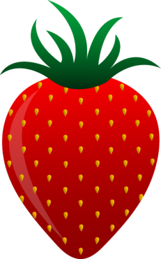 Strawberries, food, berries