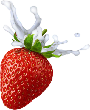 Strawberries, food, berries, cream