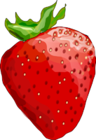Strawberry, drawing, art
