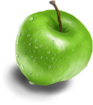 Apple, green apple, png, food