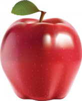 Apple, fruit, food, png