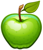 Fruit, apple, food, png , green apple
