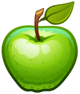Fruit, apple, food, png , green apple