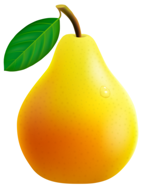 Pear, fruit, food, png