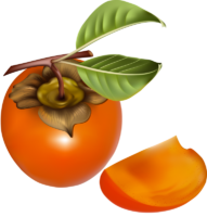 Persimmon, fruits, berries, food