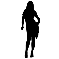 Man, silhouette of a girl