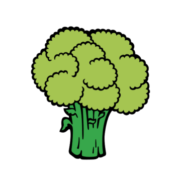 Broccoli, art, drawing