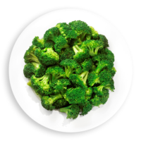 Broccoli on a plate, vegetables