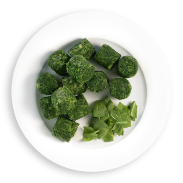 Frozen spinach, png