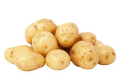 Washed potatoes, png
