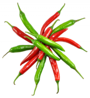 Green and red pepper