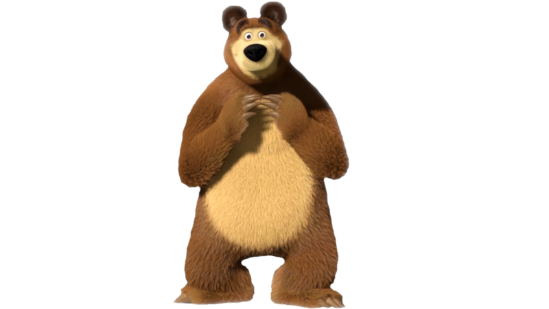 Download PNG Masha and the bear, teddy bear, cartoon - Free Transparent PNG