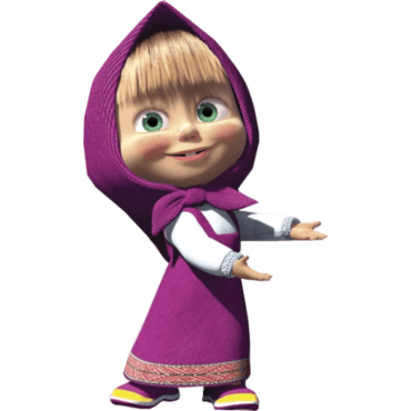 Masha from the cartoon, png