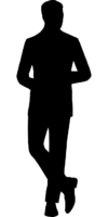 A man in a suit, silhouette