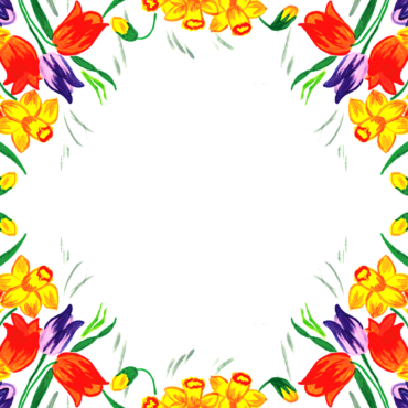 Flower pattern, frame , png