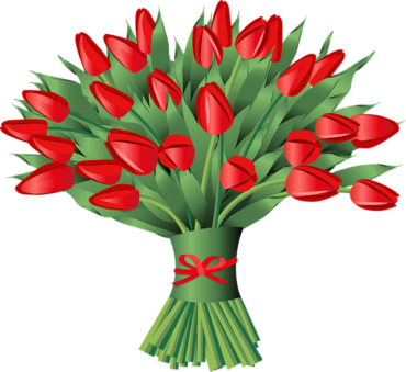 Bouquet of tulips png