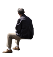 Man, sitting