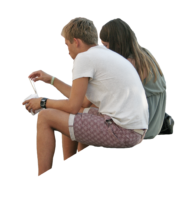 Sedentary people, couple