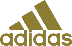 Golden logo of Adidas , PNG