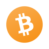 Bitcoin logo, cache