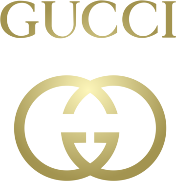 Golden Gucci logo, Gucci brand