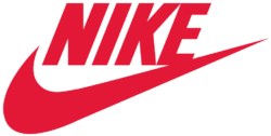 Red nike logo png