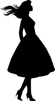 Cinderella, silhouette, girl