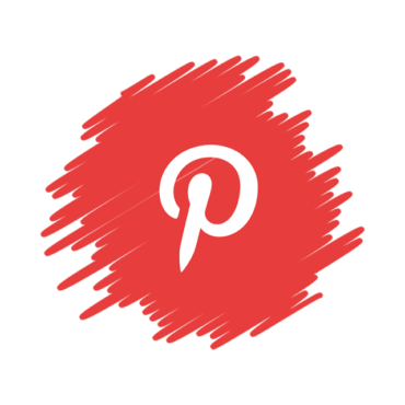 Red pinterest logo